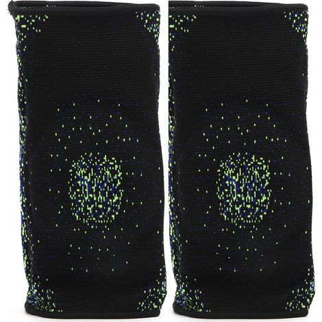 paire d'orthèses de genouillères de fitness pour la course à pied, en nylon tricoté élastique, pour soulager la douleur et les articulations. (1/5)