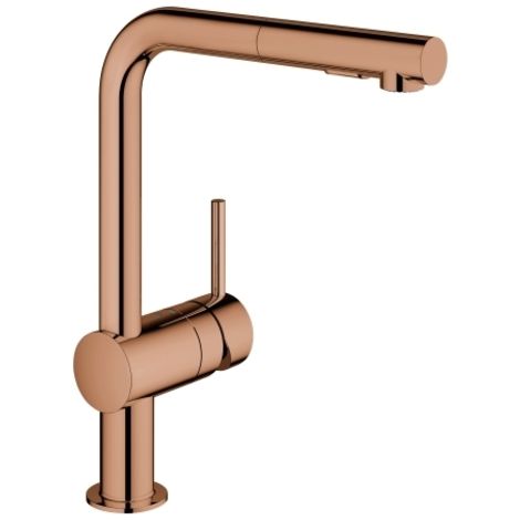GROHE Minta Einhand-Spültischarmatur, Ausladung 223mm, L-Auslauf,