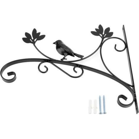 Crochet de plante en fer support de suspension mural en fer cintre de plante crochet de Pot de fleur pour la maison Patio pelouse jardin décor mangeoires à oiseaux