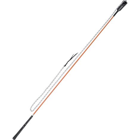 Verde Lime - Frusta carrot stick rigida con punta in cuoio 150 cm