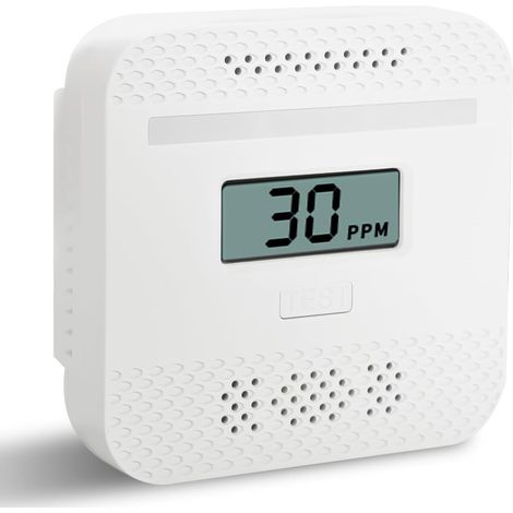 Détecteur de Monoxyde de Carbone, Detector Monoxide Carbon Intelligent avec l'Écran LCD, Conforme à la Norme en 50291, 1PC (1/5)