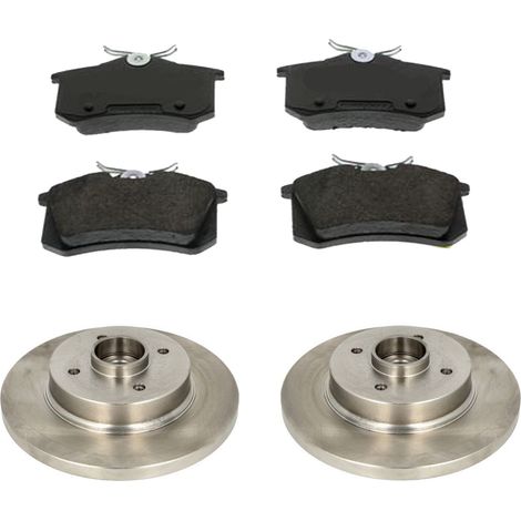 KIT FRENI POSTERIORI compatibile con CITROEN C3 III (SX) - DISCHI + PASTIGLIE OEM: FDB4260 / 17893 , 17893C /SOSTITUZIONE DIRETTA/BASSA POLVERE/SILENZIOSO