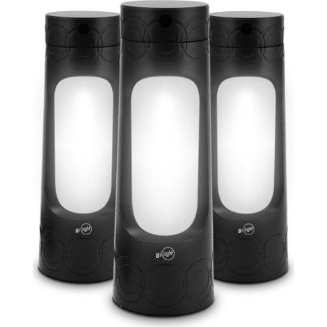 Lot de lampes Shabbat - WI-LIGHT - Wi-Light - Réglage 0–100% (cache pivotant) - Ampoules LED E27 9W incluses - Noir (1/5)