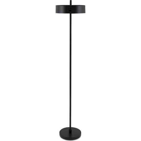 Lampadaire sur pied en métal noir style contemporain - noir mat élégant (1/3)