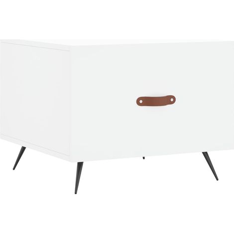 Maison Exclusive - Couchtisch Weiß 50x50x40 cm Holzwerkstoff