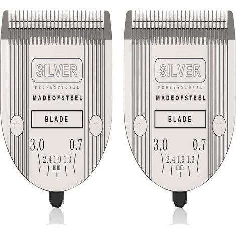 5-in-1 Ersatzklingen, kompatibel mit Wahl Bravura, Chrom, Sonderform (2er-Pack) (1/5)