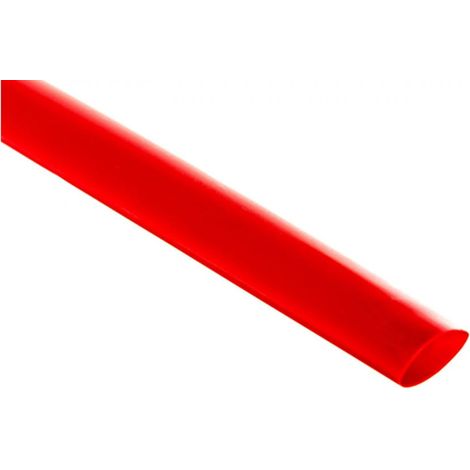 Gaine thermorétractable à paroi mince, sections de 1 m, CR 12,7/6,4 rouge, 427564 /50 pièces/