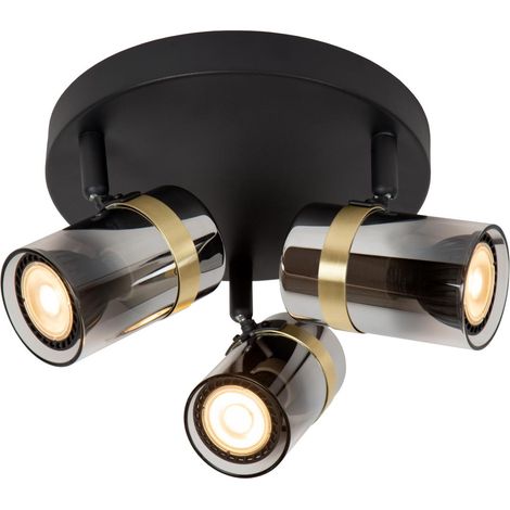 UPTON Spot plafond-Fumé-3xGU10 (1/2)
