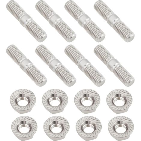 Kit de 8 Boulons Et écrous de Pot d'échappement en Acier Inoxydable pour Quad M8x35mm Compatible avec (1/5)