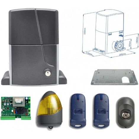 Kit Motorisation Portail Ouvre-portail coulissant Ducati Home Automation SLIDE 2500 - pour portails résidentiels 2500 kg max, 650 W (1/5)
