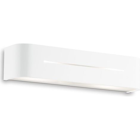 Applique Moderna Posta Metallo Bianco 2 Luci E14
