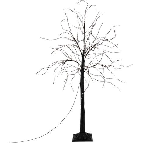 ECD Germany LED-Baum 120 cm mit 480 warmweißen LEDs, Künstlicher Weihnachtsbaum, Lichterbaum mit sternförmigen Lampen, Deko-Baum für Weihnachten, Flexibel Zweige, Weihnachtsdeko für Innen & Außen IP44