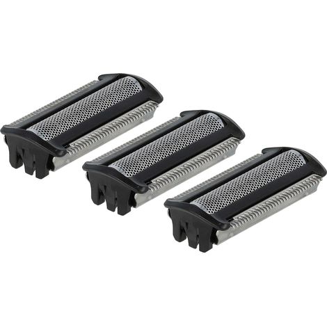 vhbw 3x Replacement Shaver Heads compatible with Philips BodyGroom S3000 BG3010, BG30xx Electric Shaver