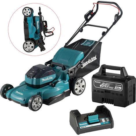 Makita LM002JM101 64v Max Brushless 53cm Lawnmower Kit - 1 x 4.0ah Battery