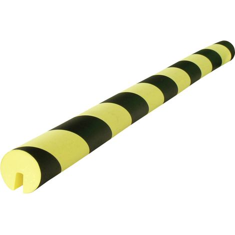 VISO PU 208 NJ Profilé de protection avec encoche noir, jaune (Ø x L) 40 mm x 750 mm (1/6)