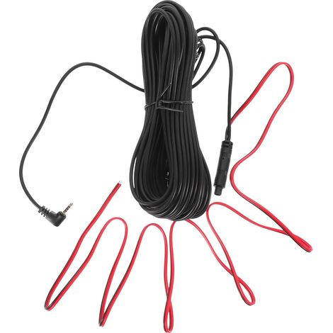 Câble D'extension eur 4 Pins 15 Mètres pour Caméra de Recul Voiture en Plastique et Tête 2,5 Mm, Conception Facile à er pour Enregistreur Automobile (1/5)