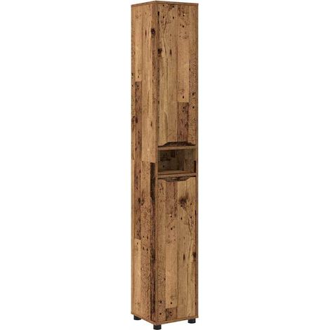 Cabinet de salle de bain Bois Ancien 30,5 x 30 x 195 cm vidaXL