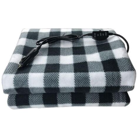 Couverture chauffante pour voiture 12 V, couverture électrique chaude pour l'hiver, couverture électrique, contrôle de température réglable (1/3)