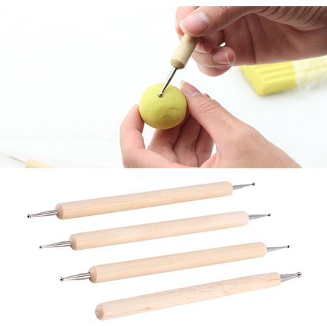 Stylo à rainurer en 4 parties pour outils de sculpture et de poterie en argile molle