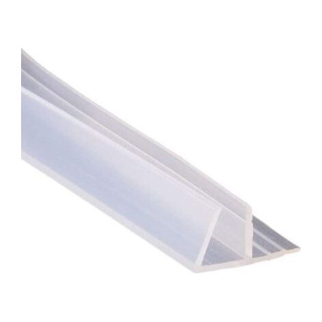 GUARNIZIONE BOX DOCCIA PROFILO F RICAMBIO SILICONE TRASPARENTE 6MM 2MT 74234 (1/5)