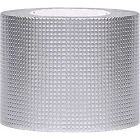 RUBAN ALUMINIUM : Ruban adhésif aluminium super résistant et imperméable, parfait pour réparer les fissures, fuites, trous, dimensions 5 cm x 5 mètres (1/5)