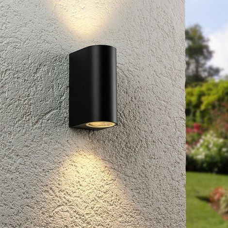 Außenleuchte Wandleuchte Frame UP&DOWN rund für GU10 IP54 - Farbe: Schwarz (1/5)