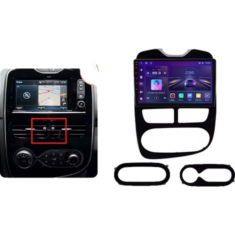 Radio para coche, reproductor multimedia, ventilador de refrigeración integrado, compatible con Renault Clio 4 / ZOE (Fase 1 / X98) 2012-2019, navegación GPS Android con ventilador de refrigeración in (1/2)