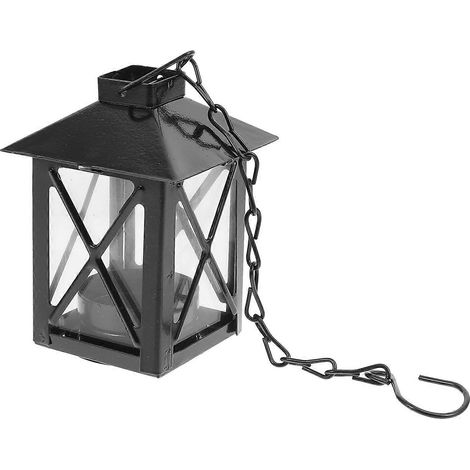 Porte-bougie suspendu rétro en fer forgé, support créatif en fer. (1/5)