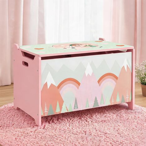 Coffre de rangement enfant en MDF 60 x 37 x 39 cm (1/5)