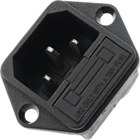 Prise de courant deux-en-un AC-02/03 tout cuivre, encastrée dans un socle tripolaire fixe avec protection. Pieds AC-03 tout cuivre avec verrou de sécurité 10 A. (1/2)