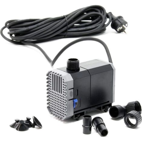 CHJ-900-10 Pompe de Bassin 900l/h 20W, comme filtre ou pompe de cours d’eau, Longeur Câble 10