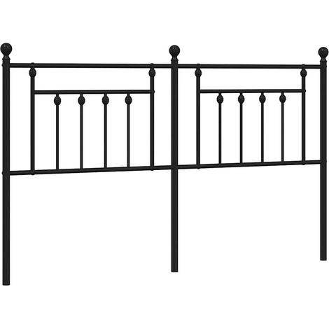 Maison Exclusive - Tête de lit de remplacement métal noir 160 cm