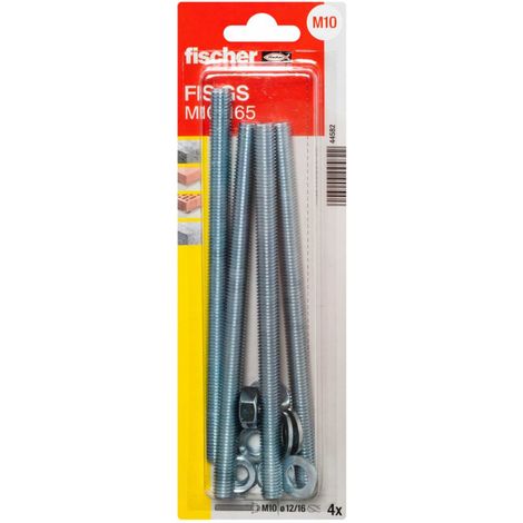 Fischer Gewindeanker FIS M10 x 165 mm - 4 Stück Gewindestangen