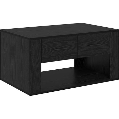 Maison Exclusive - Couchtisch Schwarz Eichen-Optik 80 x 50 x 40 c