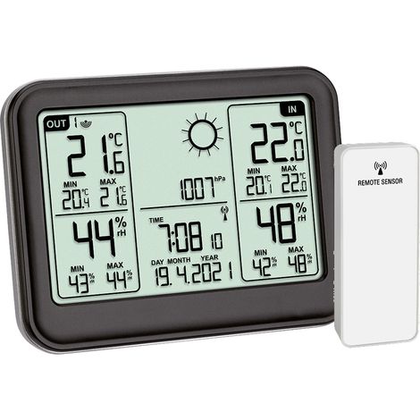 TFA Dostmann MEMO 35.1141.01 Funk-Wetterstation Vorhersage für 12 bis 24 Stunden Anzahl Sensoren max (1/4)