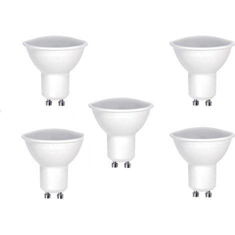 Pack 5 Bombillas Dicroicas Led GU10 7W 3000K / 4500K / 6500K