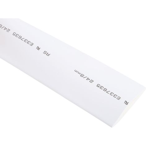 Gaine thermorétractable RS PRO, Dia. 24mm Blanc rétreint 3:1, 3m ( Prix pour Bobine de 3 Mètres ) (1/3)