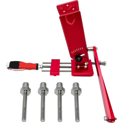 Afilador de cuchillas para cortacésped: juego de herramientas de aleación de aluminio para afilar cuchillas de cortacésped estándar. (1/5)
