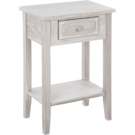 Comodino Charme, legno sbiancato H67cm - Atmosphera créateur d'intérieur (1/2)