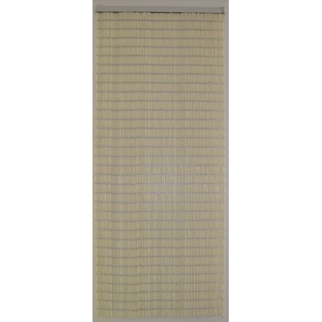 Rideau portière Tube 90x210 cm Blanc (1/5)