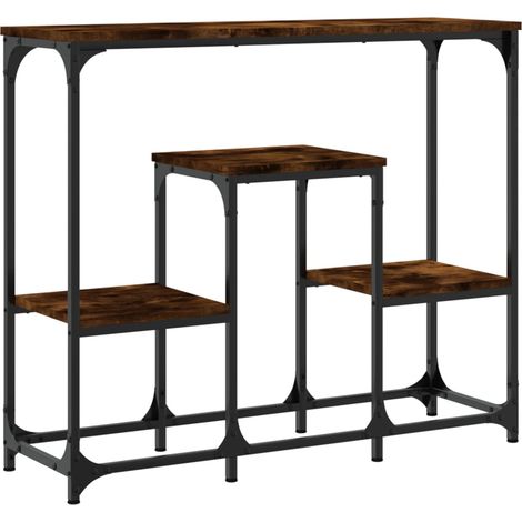 Konsole Tisch Eichenholzrauch 89,5x28x76 cm aus Holzwerkstoff