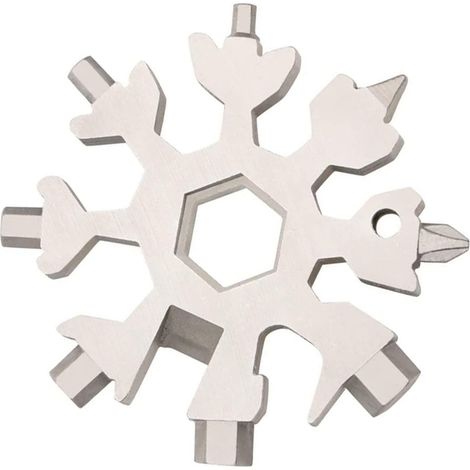 Outil flocon multifonction 18-en-1 inox multicolore tournevis (1/5)
