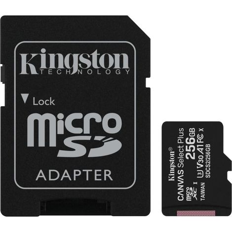 Kingston Technology Canvas Select Plus Speicherkarte 256 GB MicroSDXC Klasse 10 UHS-I