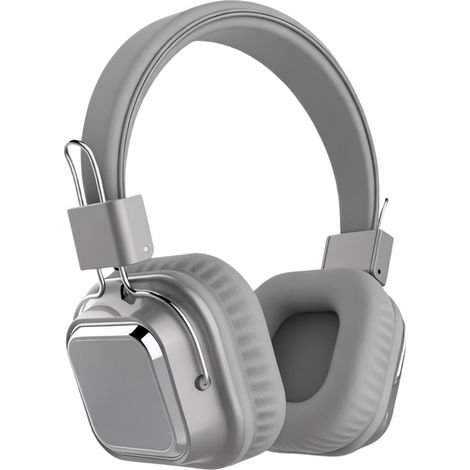 Casque Bluetooth supra-auriculaire SODO - Bluetooth 5.7, 3 modes audio, batterie 400 mAh, réduction de bruit, design premium - Gris clair (1/5)