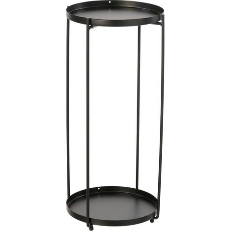 Table d'Appoint en Métal "Robt" 57cm Noir