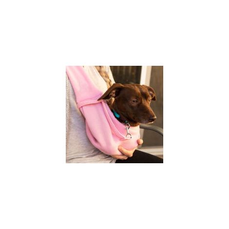 Trasportino per animali, borsa da viaggio per cani e gatti, fino a 7 kg (rosa) - Crezuo