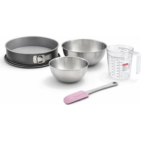 Set de 5 ustensiles de pâtisserie moule à gâteaux bol et spatule Zenker Energy (1/5)
