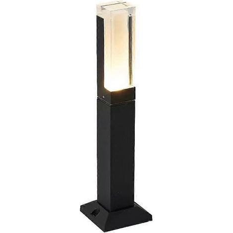Lampe de jardin LED à détecteur de mouvement, étanche IP65, avec abat-jour en acrylique, idéale pour les jardins, villas et allées. (1/5)