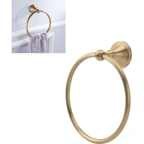 Porte-serviettes en cuivre pour salle de bain 960830, anneau porte-serviettes (1/5)