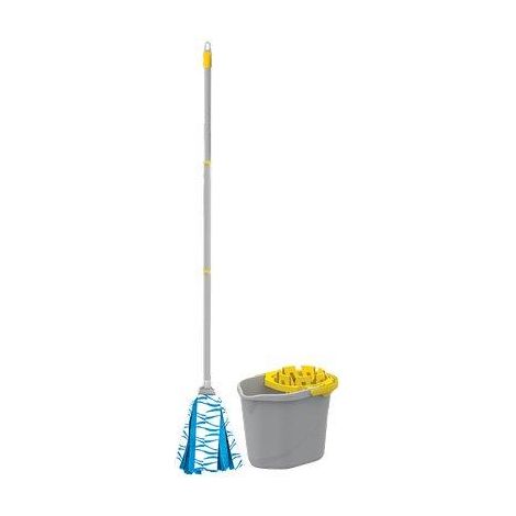 SECCHIO MOP LAVA PAVIMENTO IN SET APEX  PP LT 12 + MOP + MANICO CM 120